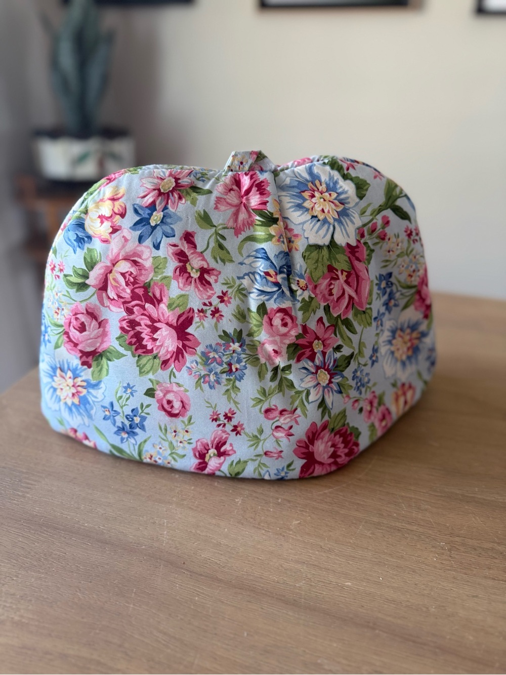 Floral Tea Cozy - Pink & Blue Floral Design